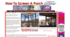 Desktop Screenshot of howtoscreenaporch.com